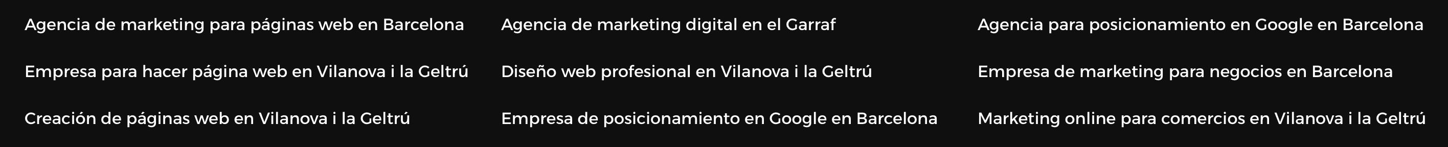 Mapa web saturat per arribar a més mercat.
